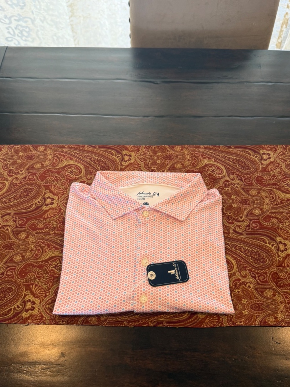 Johnnie-O Men's XL Lobster Emillio Performance Jersey Polo MSRP $98 - Picture 3 of 10